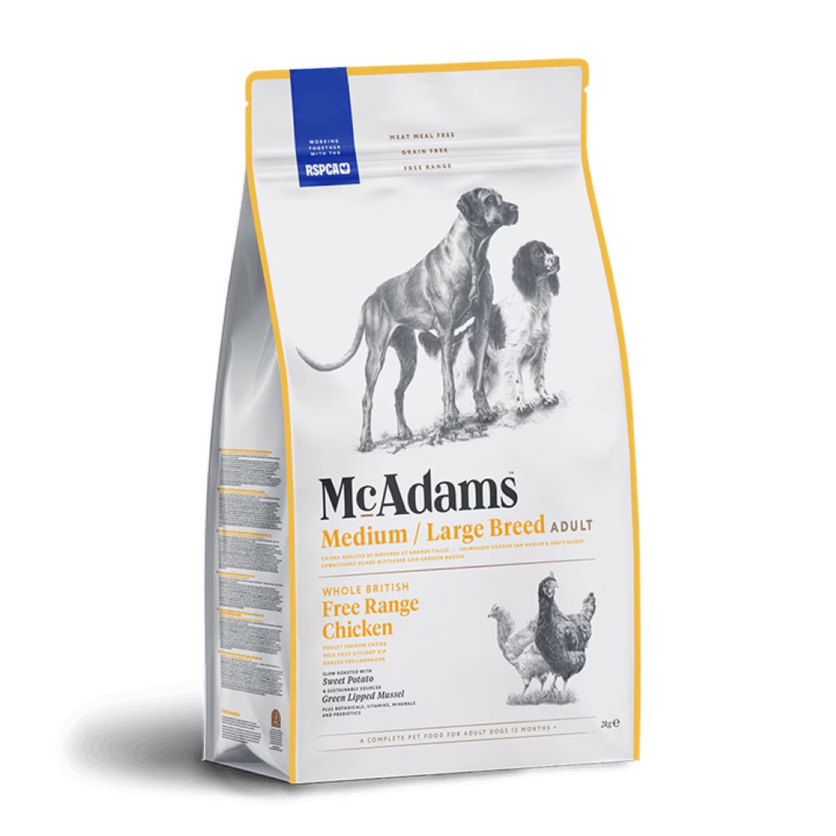 McAdams Mcadams Chicken Adult Dry Dog Food pet food packaging